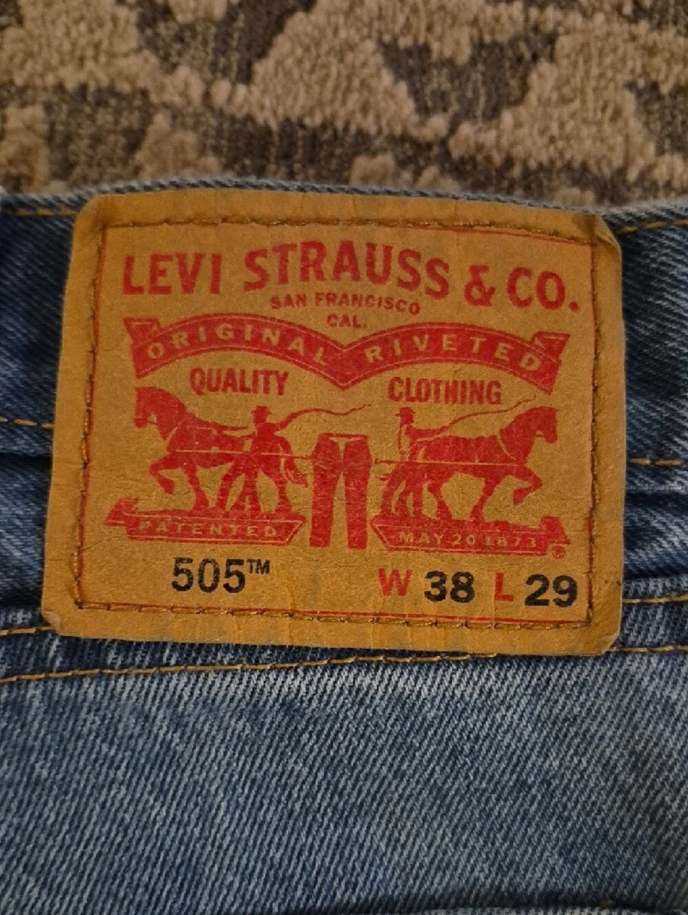 Levi's Men's Light Blue Relaxed Jeans W38×L29